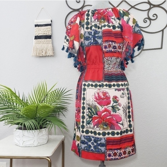 Anthro Vanessa Virginia Persian Patchwork Dress XS - Picture 5 of 5